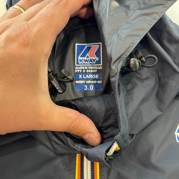 K Way Rain Jacket Pullover and Vest XL - Picture 3 of 5